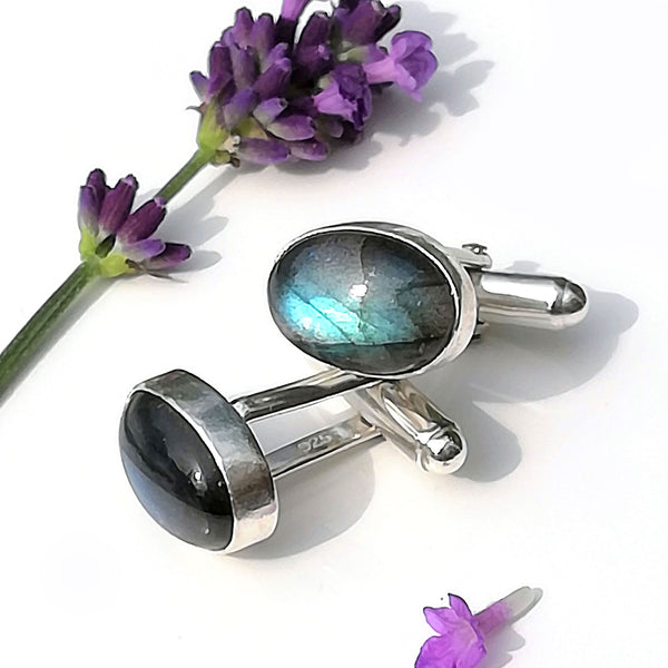 stone set cufflinks