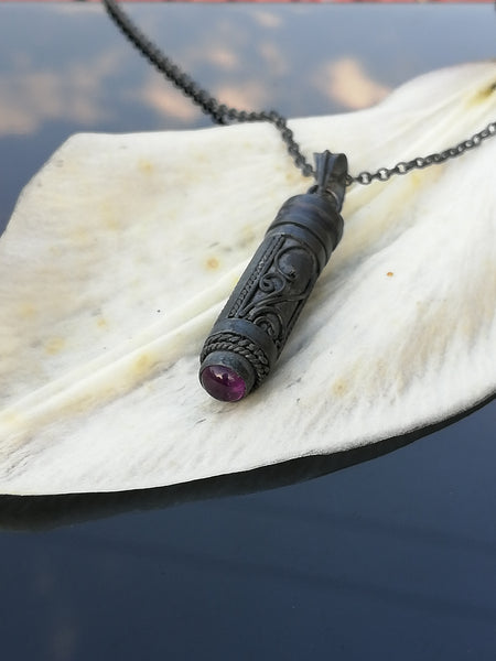 Black Locket Amethyst