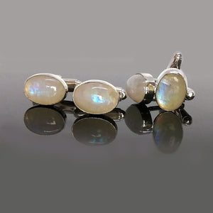 Moonstone cufflinks, Silver 925