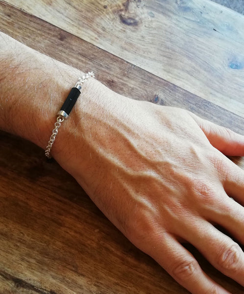 Black Tourmaline Chain Bracelet