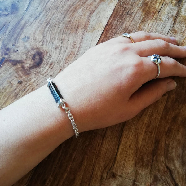 Black Tourmaline Chain Bracelet