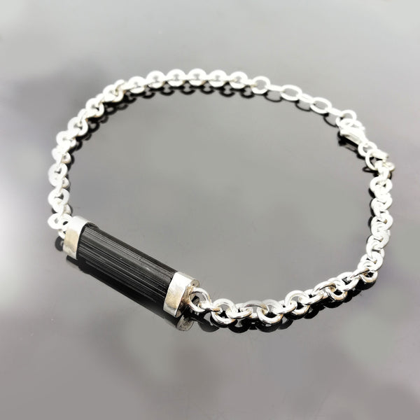 Black Tourmaline Chain Bracelet