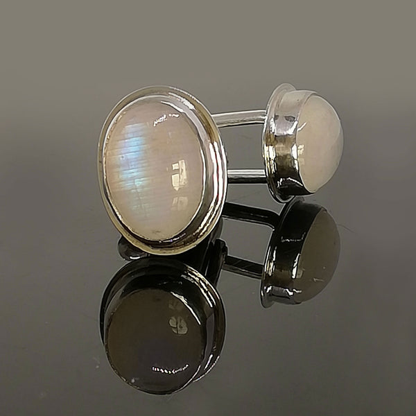 Moonstone cufflinks, Silver 925