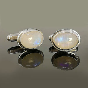 Moonstone cufflinks, Silver 925