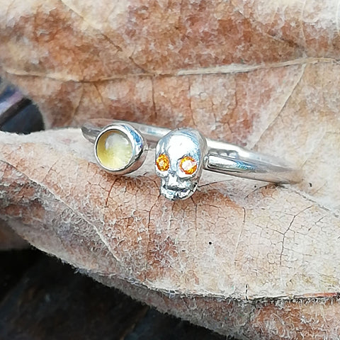 Skull ring, silver 925