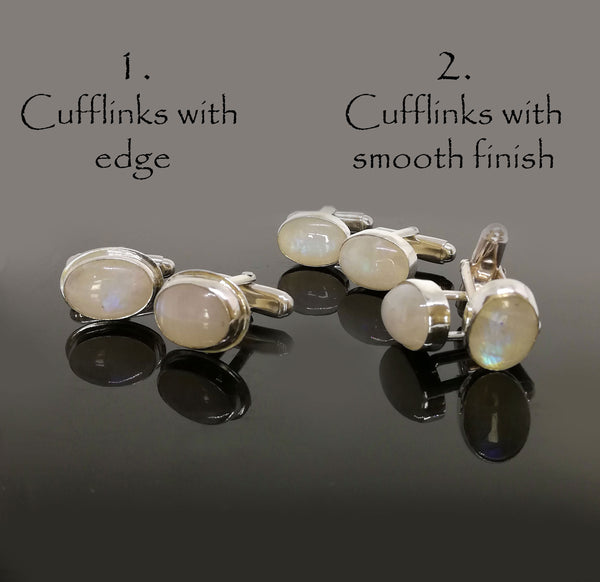 Moonstone cufflinks, Silver 925